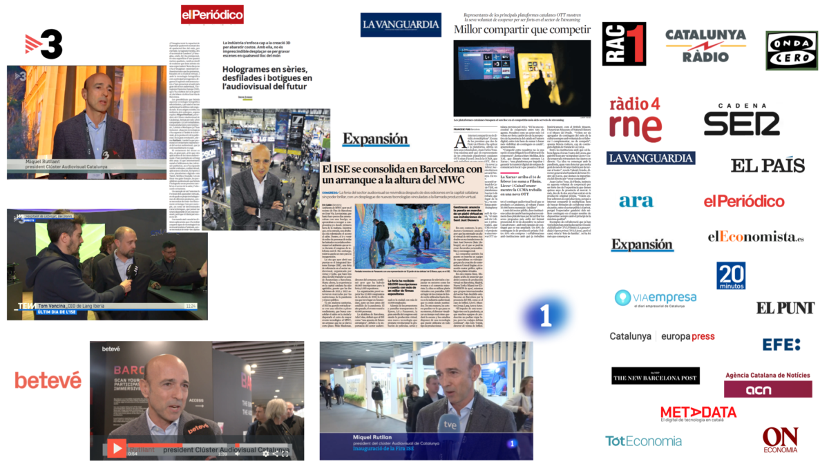 El Cluster Audiovisual de Catalunya se consolida como la voz referente del sector en la feria ISE 2023