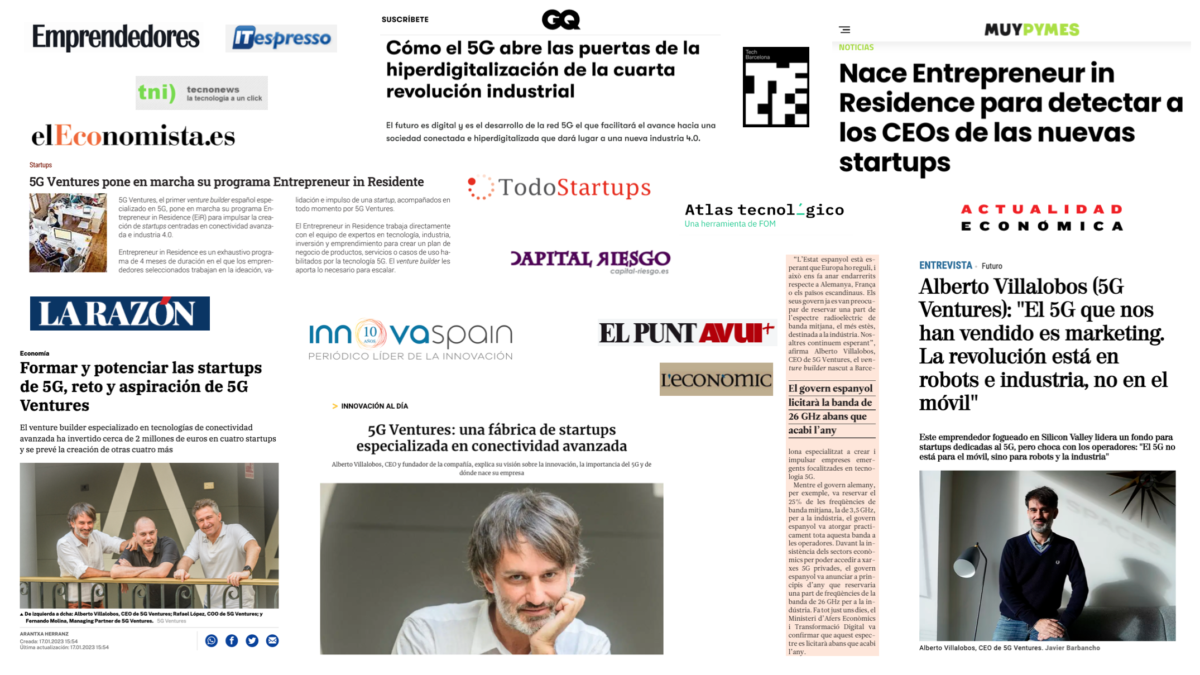 5G Ventures, el primer venture builder europeo especializado en crear startups de conectividad avanzada