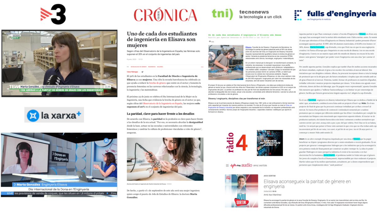 Elisava alcanza la paridad de género con el 50% de mujeres en el Grado de Ingeniería